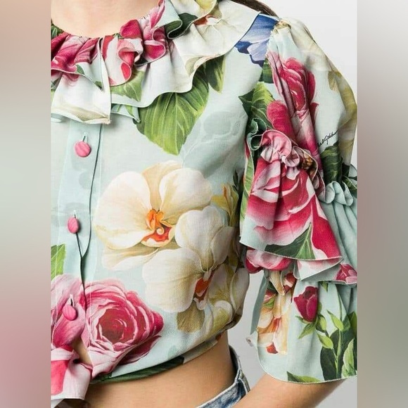 Dolce & Gabbana crop tops Size XS/IT38 In Excellent Condition - Picture 2 of 4